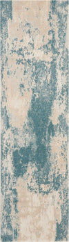 Nourison Maxell MAE13 Ivory/Teal Area Rug
