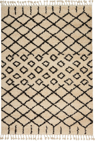 Nourison Moroccan Shag MRK01 Cream Area Rug