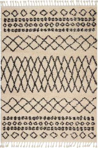 Nourison Moroccan Shag MRK02 Cream Area Rug