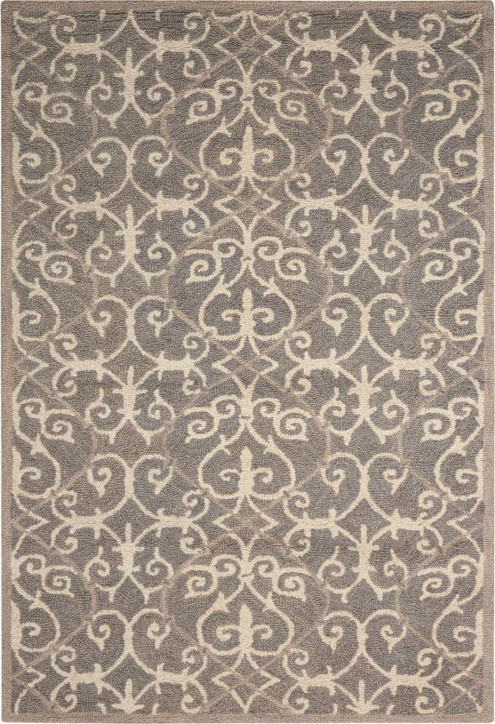 Nourison Marina MRN10 Silver Area Rug 5' X 7'6''
