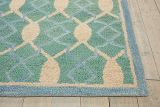 Nourison Marina MRN15 Aqua Area Rug 8' X 11'