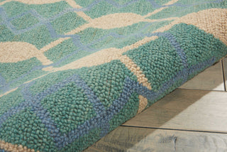 Nourison Marina MRN15 Aqua Area Rug 8' X 11'