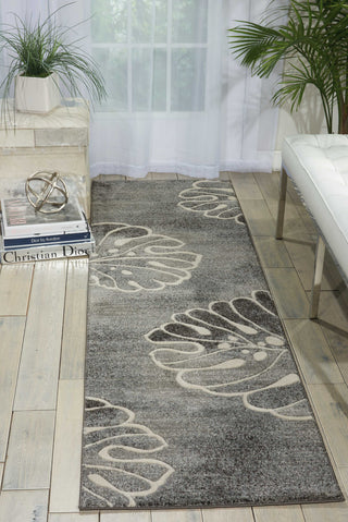 Nourison Maxell MAE04 Grey Area Rug Room Image