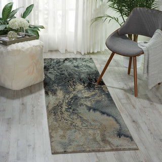 Nourison Maxell MAE08 Grey Area Rug Room Image