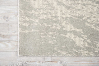 Nourison Maxell MAE12 Ivory/Grey Area Rug Corner Image