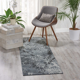 Nourison Maxell MAE11 Grey Area Rug Room Image