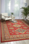 Nourison Maymana MYN01 Red Area Rug Room Image Feature