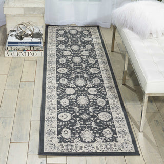 Nourison Maymana MYN03 Charcoal Area Rug Room Image Feature