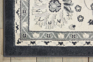 Nourison Maymana MYN03 Charcoal Area Rug Corner Image