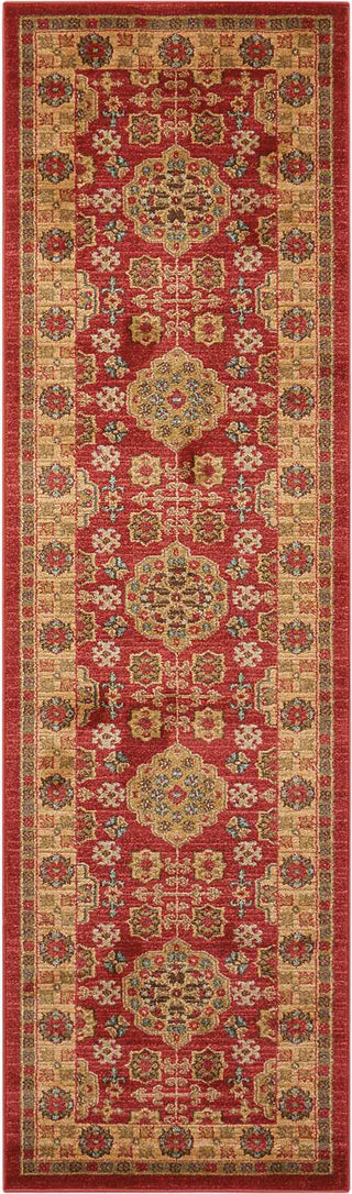 Nourison Maymana MYN08 Red Area Rug