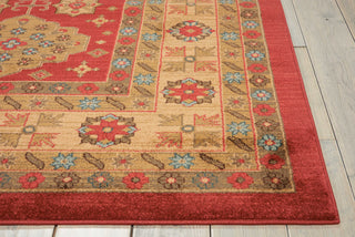 Nourison Maymana MYN08 Red Area Rug Detail Image