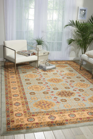 Nourison Maymana MYN08 Sky Area Rug Room Image Feature