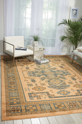 Nourison Maymana MYN11 Camel Area Rug Room Image Feature