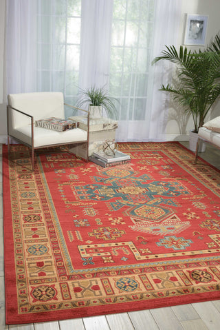 Nourison Maymana MYN11 Red Area Rug Room Image