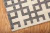 Nourison Maze MAZ01 Dove Area Rug by Barclay Butera 6' X 8' Corner Shot