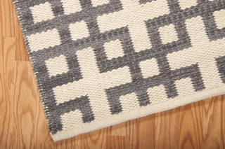 Nourison Maze MAZ01 Dove Area Rug by Barclay Butera 6' X 8' Corner Shot