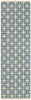 Nourison Maze MAZ01 Indigo Area Rug by Barclay Butera 3' X 8'