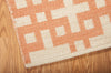 Nourison Maze MAZ01 Mango Area Rug by Barclay Butera 6' X 8' Corner Shot