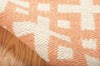 Nourison Maze MAZ01 Mango Area Rug by Barclay Butera 6' X 8' Texture Shot