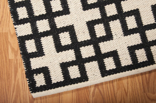 Nourison Maze MAZ01 Midnight Area Rug by Barclay Butera 8' X 11' Corner Shot