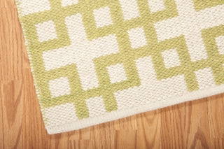 Nourison Maze MAZ01 Moss Area Rug by Barclay Butera 6' X 8' Corner Shot