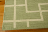 Nourison Maze MAZ02 Lemon Grass Area Rug by Barclay Butera 6' X 8' Corner Shot