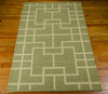 Nourison Maze MAZ02 Lemon Grass Area Rug by Barclay Butera 6' X 8' Floor Shot Feature