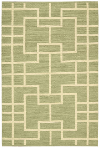 Nourison Maze MAZ02 Lemon Grass Area Rug by Barclay Butera main image