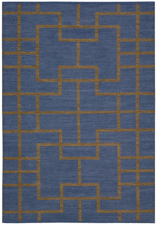 Nourison Maze MAZ02 Ocean Area Rug by Barclay Butera main image