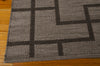 Nourison Maze MAZ02 Slate Area Rug by Barclay Butera 6' X 8' Corner Shot