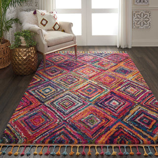 Nourison Moroccan Casbah MCB01 Red/Multicolor Area Rug Room Scene Featured