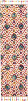 Nourison Moroccan Casbah MCB03 Ivory/Pink Area Rug 2'2'' X 6' Runner