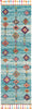 Nourison Moroccan Casbah MCB04 Aqua Area Rug 2'3'' X 8' Runner