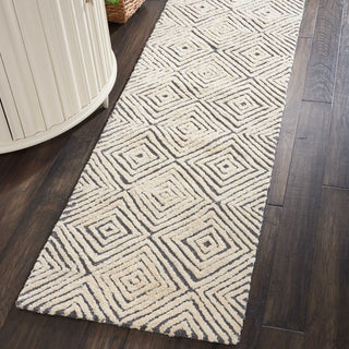 Nourison Modern Deco MDC01 Grey/Ivory Area Rug Room Image