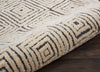 Nourison Modern Deco MDC01 Grey/Ivory Area Rug Detail Image