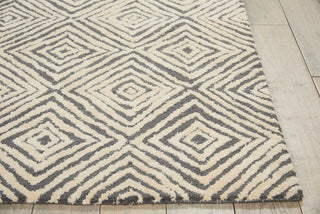 Nourison Modern Deco MDC01 Grey/Ivory Area Rug Detail Image