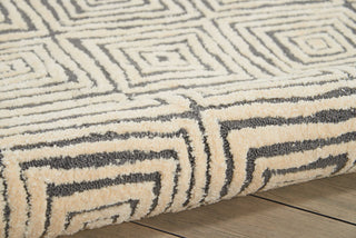 Nourison Modern Deco MDC01 Grey/Ivory Area Rug Detail Image