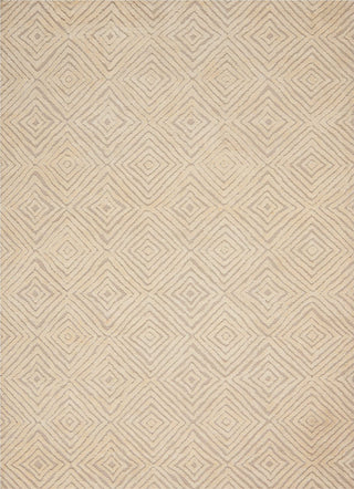 Nourison Modern Deco MDC01 Taupe/Ivory Area Rug 3'9'' X 5'9''