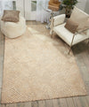 Nourison Modern Deco MDC01 Taupe/Ivory Area Rug Room Image Feature
