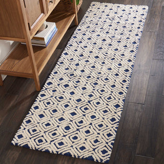 Nourison Modern Deco MDC02 Navy/Ivory Area Rug Room Image Feature