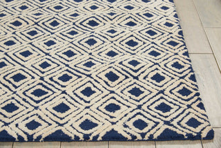 Nourison Modern Deco MDC02 Navy/Ivory Area Rug Detail Image