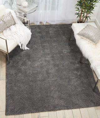 Nourison Modern Deco MDC03 Grey Area Rug Room Image Feature