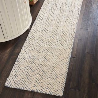 Nourison Modern Deco MDC03 LtBlue/Ivory Area Rug Room Image