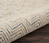 Nourison Modern Deco MDC03 LtBlue/Ivory Area Rug Detail Image