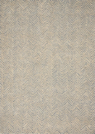 Nourison Modern Deco MDC03 LtBlue/Ivory Area Rug 3'9'' X 5'9''