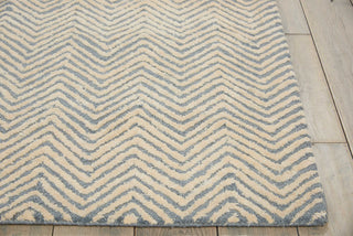 Nourison Modern Deco MDC03 LtBlue/Ivory Area Rug Detail Image