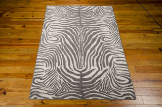 Nourison Madagascar MDG01 Graphite Area Rug by Barclay Butera 3' X 7'