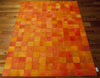 Nourison Medley MED01 Tangerine Area Rug by Barclay Butera 6' X 8' Floor Shot