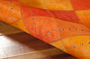 Nourison Medley MED01 Tangerine Area Rug by Barclay Butera 6' X 8' Texture Shot