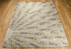 Nourison Moda MOD01 Chrome Area Rug 8' X 10' Floor Shot Feature